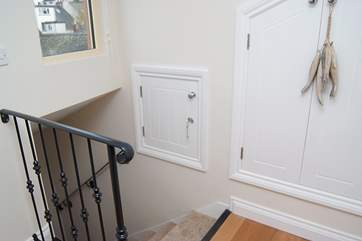 Take care on the stairs as you leave bedroom 2.