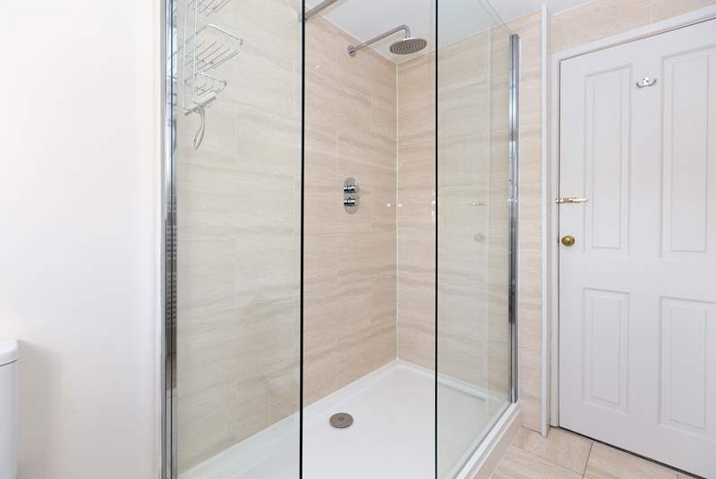 This is the large shower in the en suite shower-room of the master bedroom.