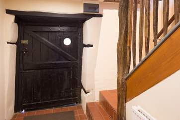 The front door and entrance hall.