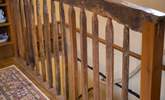 The wooden staircase up to the top floor. - Thumbnail Image