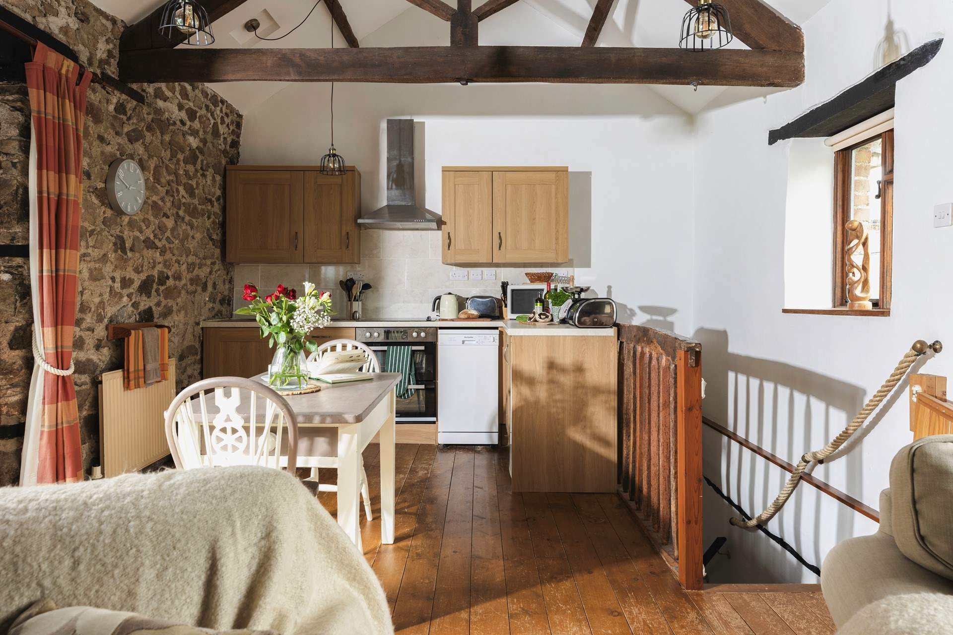 The kitchen is well equipped for rustling up a holiday meal.