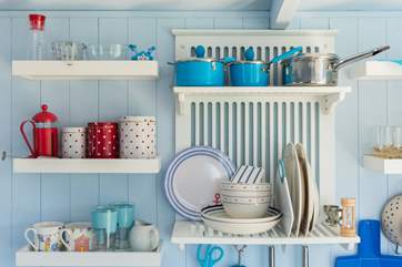 The kitchen-area is fully equipped, including a 2 ring hob, combination microwave, toaster and fridge.