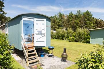 There is room in the garden for relaxing over a drink whilst firing up the barbecue or bring the badminton raquets and work up an appetite! (please note, the barbecue and chiminea have been replaced with a fire-pit barbecue)