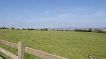 Distant views of the Exe estuary.