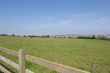 Distant views of the Exe estuary.