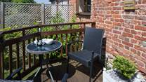 The little patio-area outside the front door.