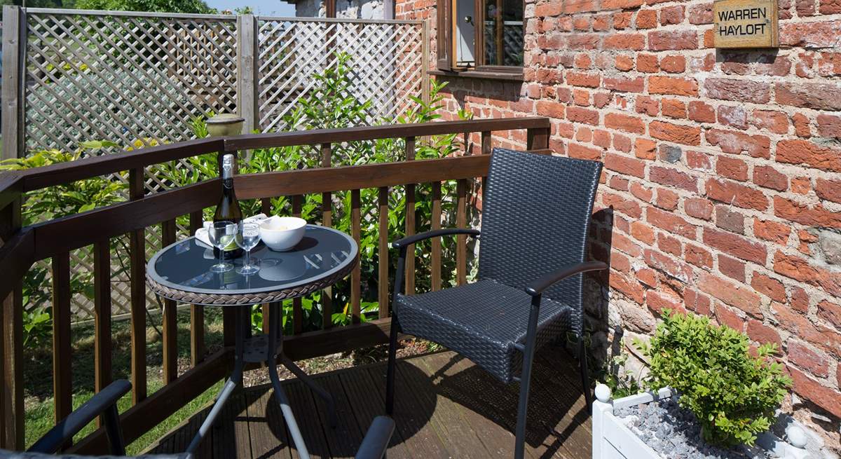 The little patio-area outside the front door.