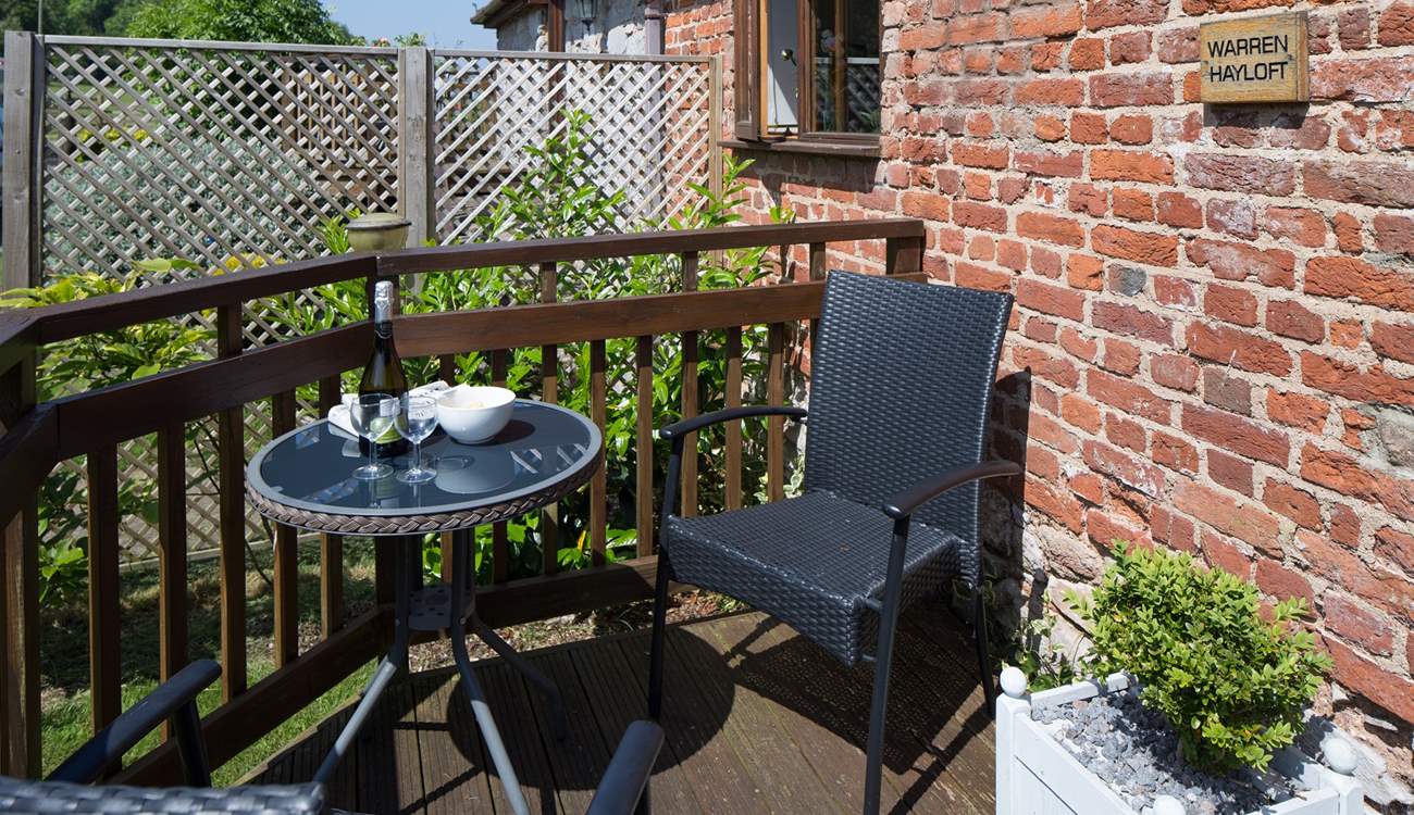 The little patio-area outside the front door.