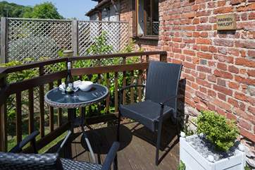 The little patio-area outside the front door.