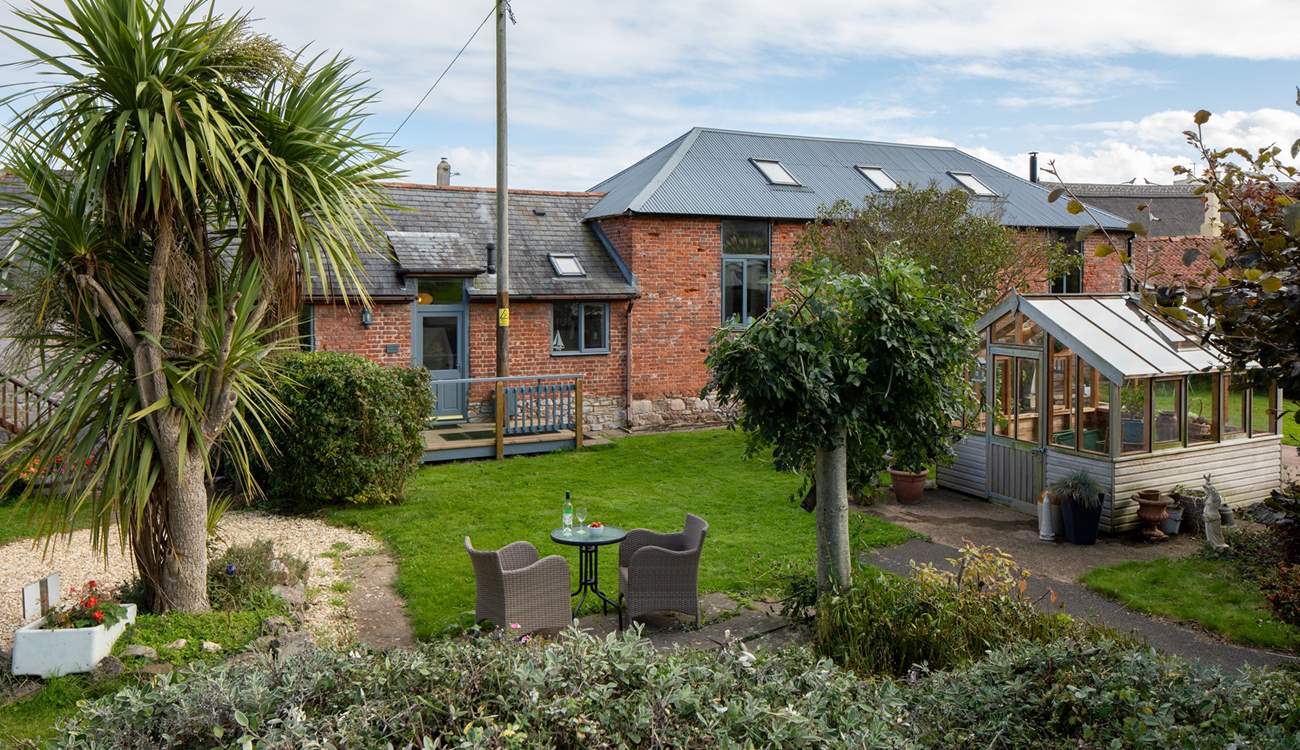 Lovely seating area available to enhance your enjoyment of this beautiful spot.