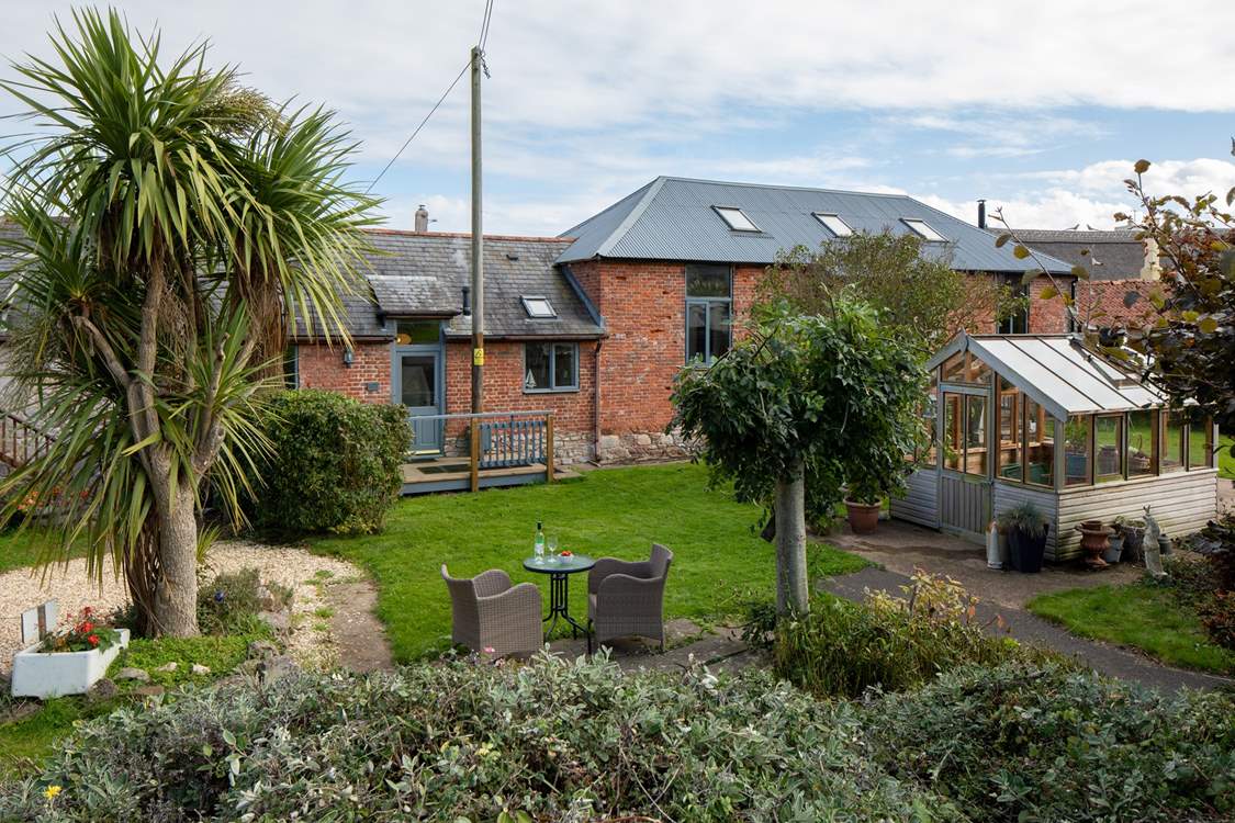 Lovely seating area available to enhance your enjoyment of this beautiful spot.