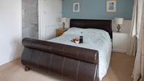 Bedroom one on the lower ground floor.