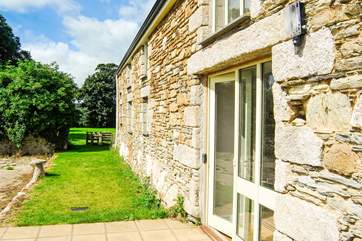 Looking from the front door towards the garden.