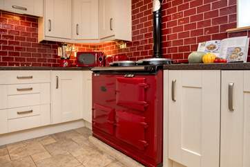 If you are feeling brave perhaps cook using the Aga, there is a separate hob and oven too.