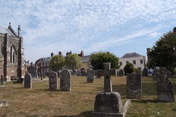 Follow the footpaths into Ottery St Mary - a pretty little local town with an excellent range of shops for local produce.