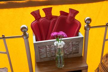The owner has thought of everything here - there are even hot water bottles for those chillier nights.