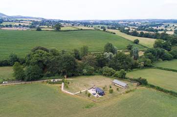 An amazing setting, with both retreats enjoying lovely views. (Picture taken before new fire-pit areas were complete)