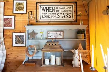 There are lovely touches throughout, to make you feel at home.