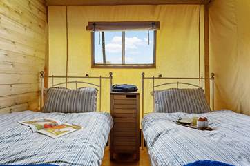 Wake up to the crisp morning sun.