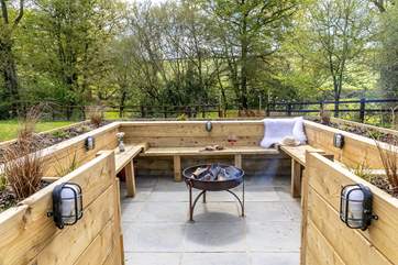 Spend nights under the stars around the fire-pit.
