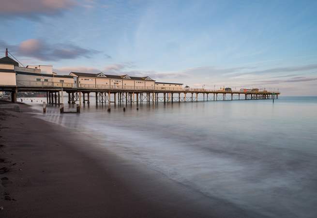 Explore the long sandy beach at Teignmouth and the historic pier. 