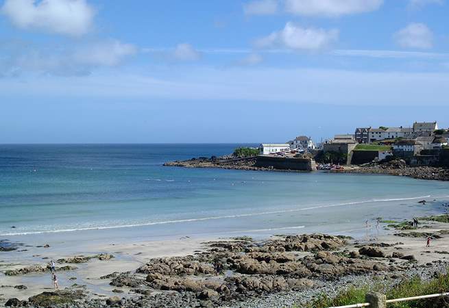 The beach at Coverack.