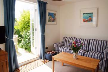 The apartment has stylish touches throughout.