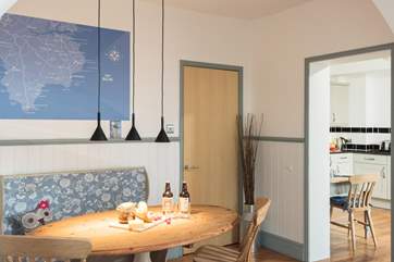 The dining-area, perfect for holiday suppers.