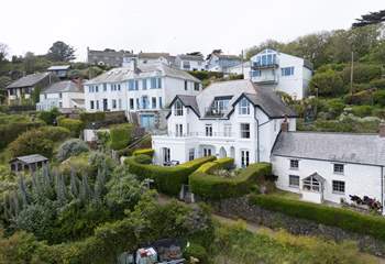 The apartments overlook the ocean and have a tropical feel amongst the echiums.