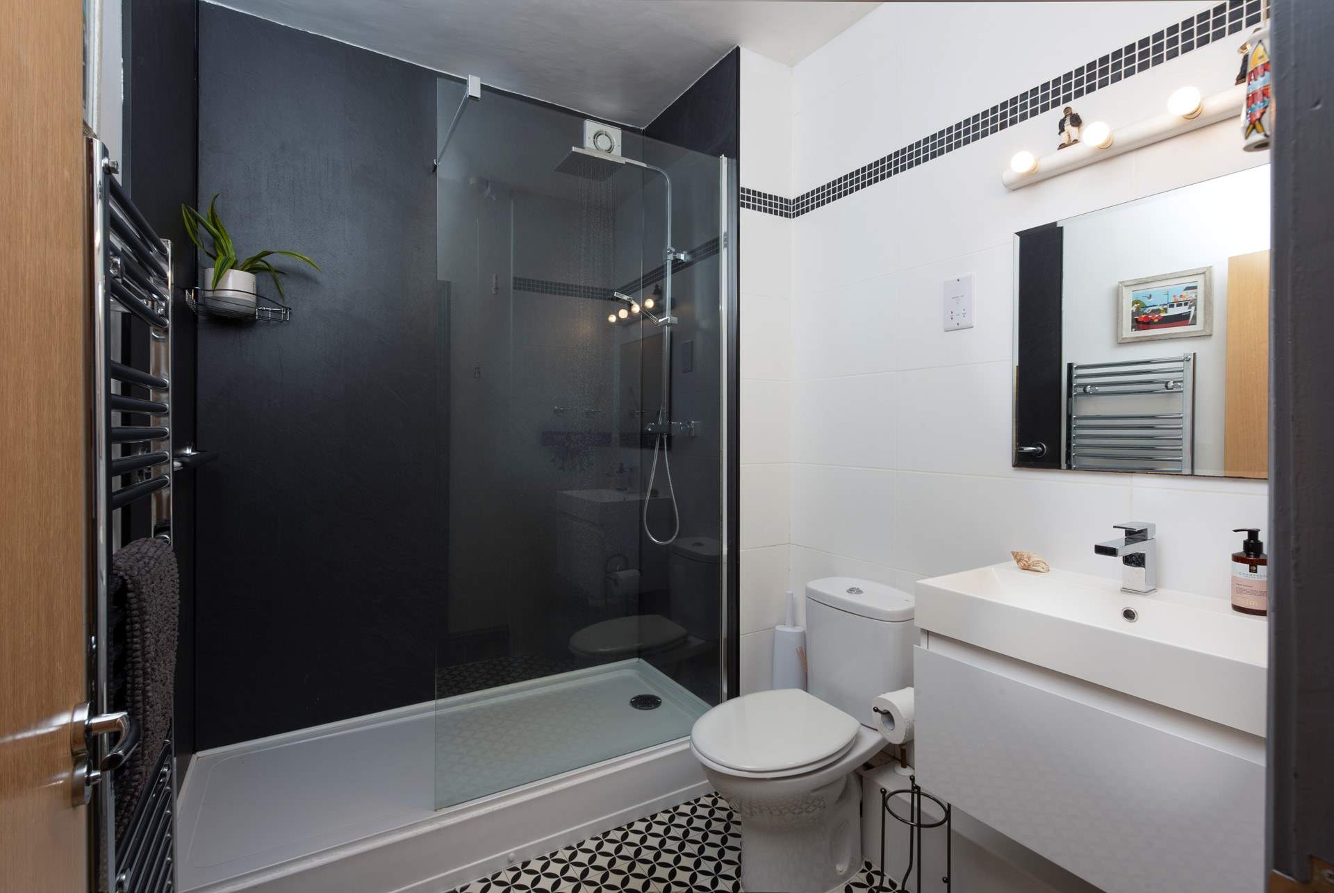 The modern shower-room.