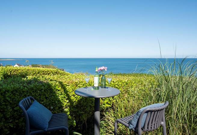 Enjoy the views in this fabulous seating area.