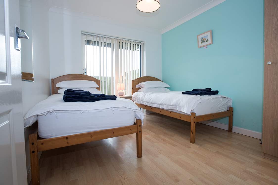 The ground floor twin bedroom.