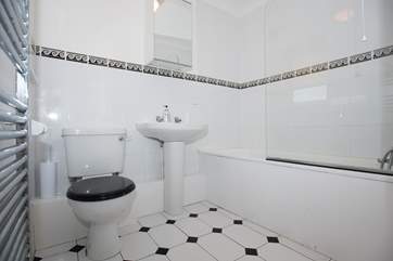 The bathroom.