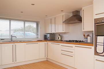 The kitchen-area of the kitchen/diner.
