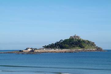 St Michael's Mount is visible from the terrace although this is not the actual view.