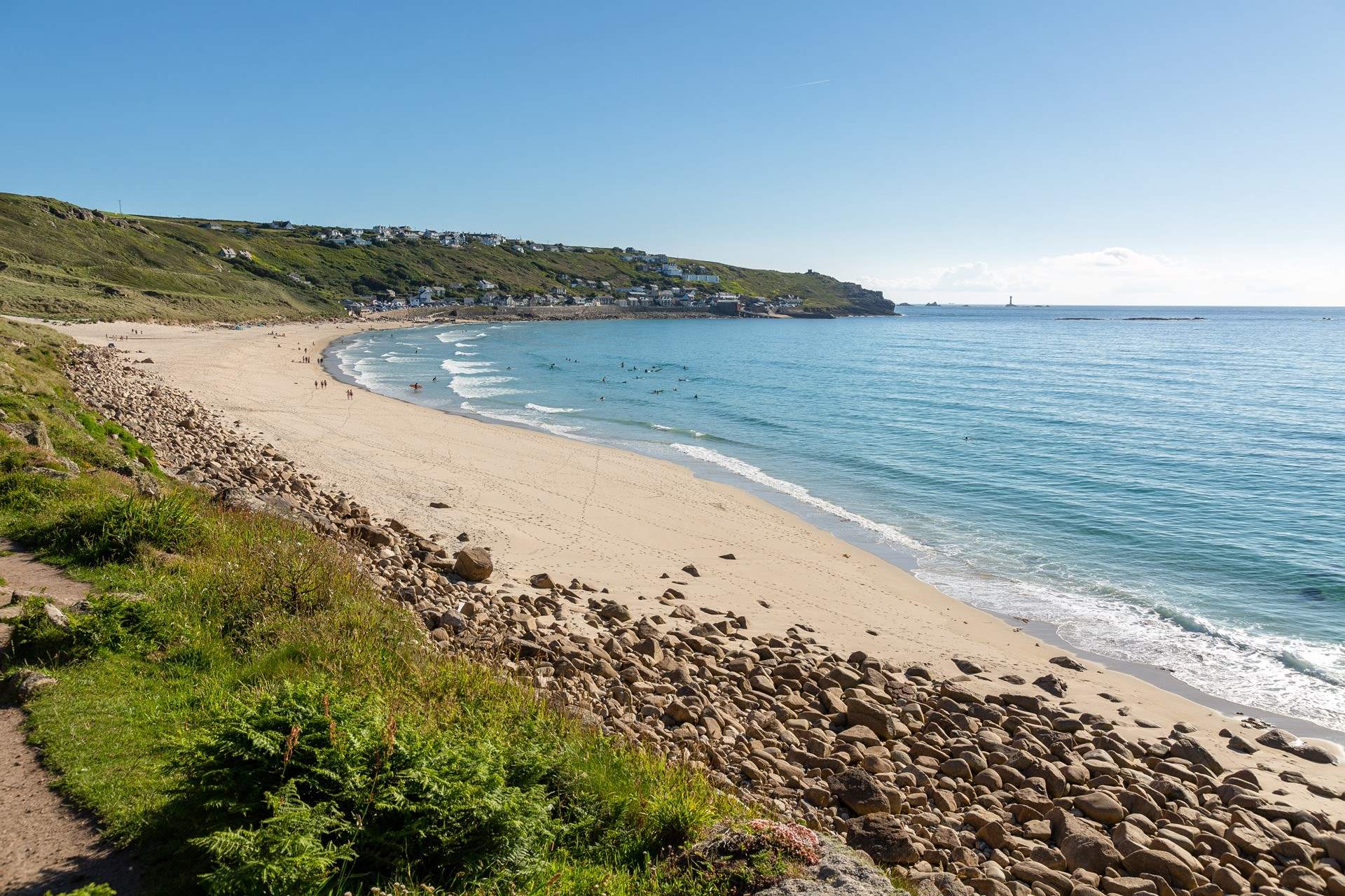 Sennen Cove is just ten miles away, perfect for surfing and swimming.