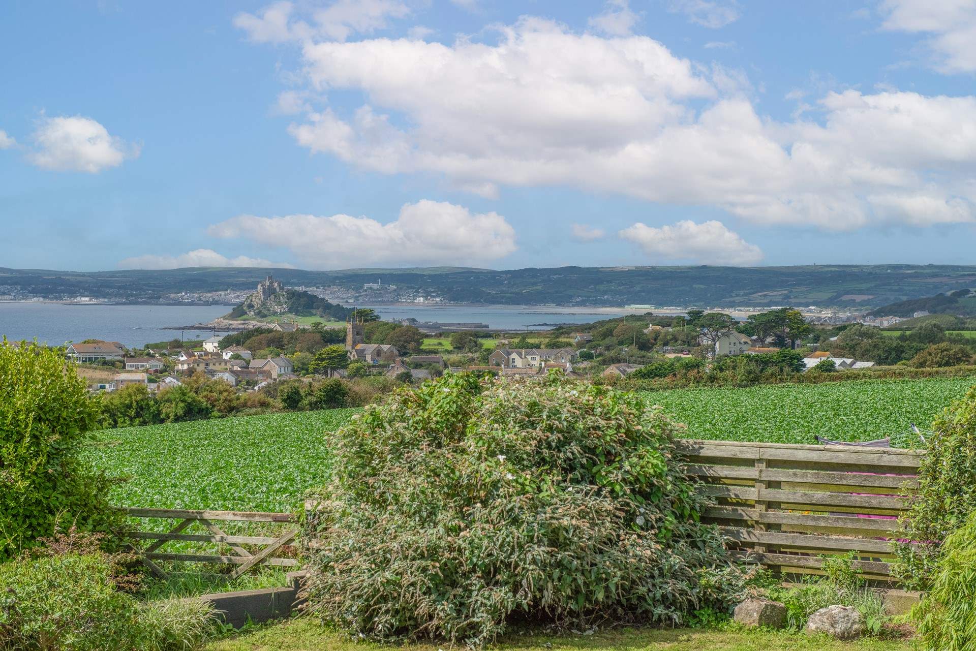 The view from the garden.