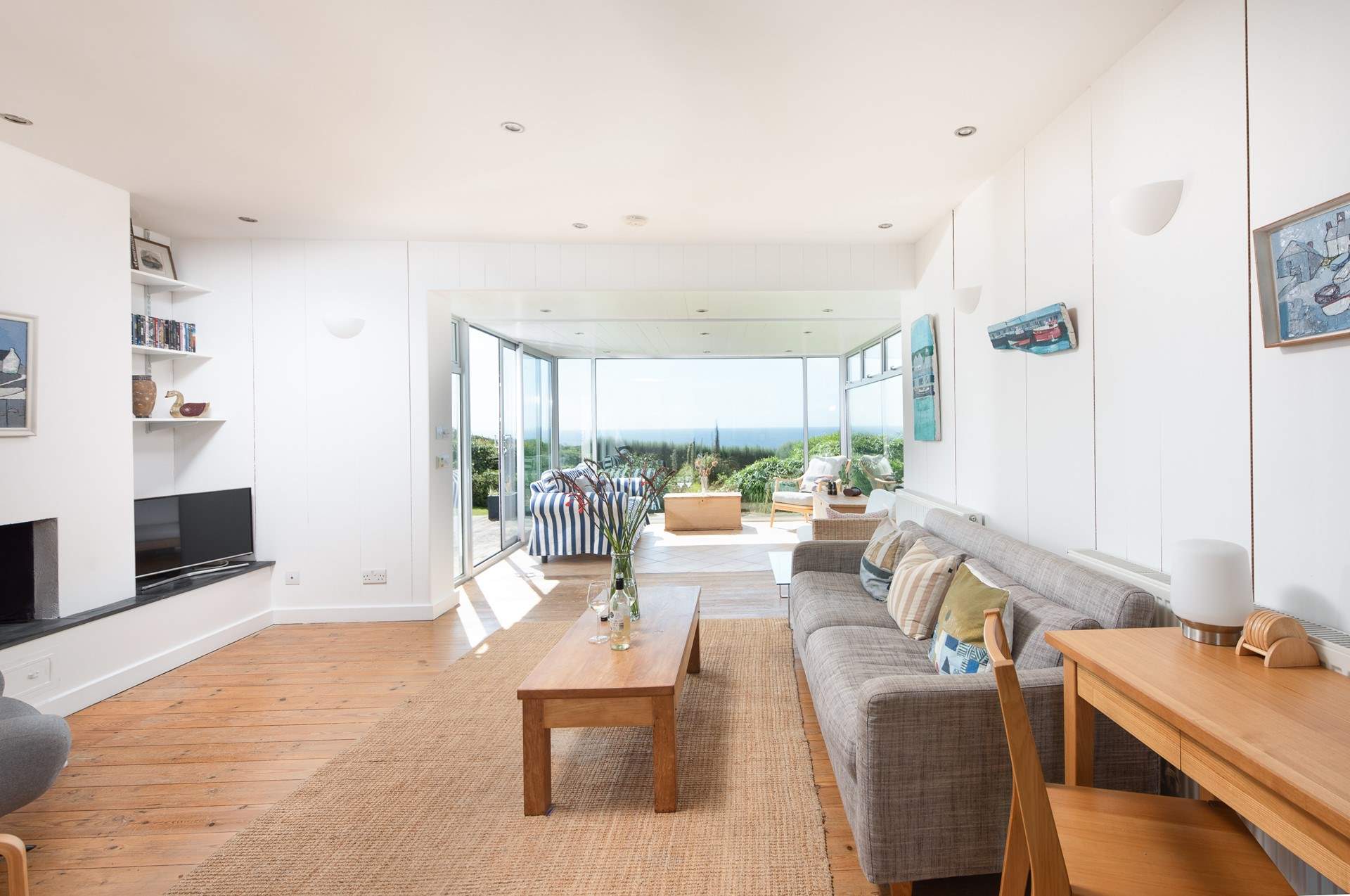 The spacious sitting-room. 