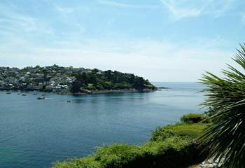 Looking towards Fowey estuary from the esplanade, only a five minute walk from The Salt Store.