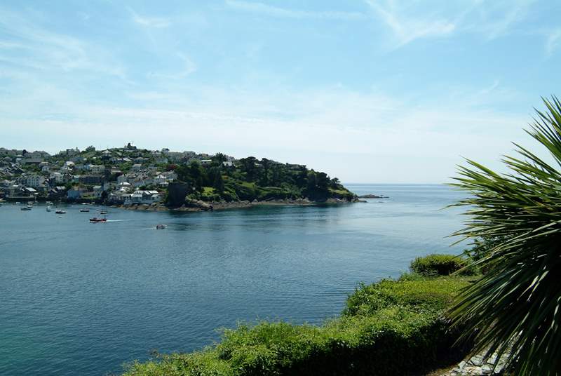 Looking towards Fowey estuary from the esplanade, only a five minute walk from The Salt Store.