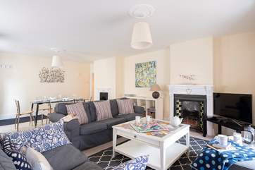 The sitting-room is beautifully furnished.
