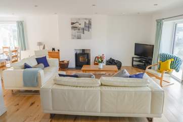 The open plan living area is a great place to come together not forgetting the amazing view that will be enjoyed by all.