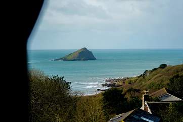 The views from bedroom 2 of the Mewstone.