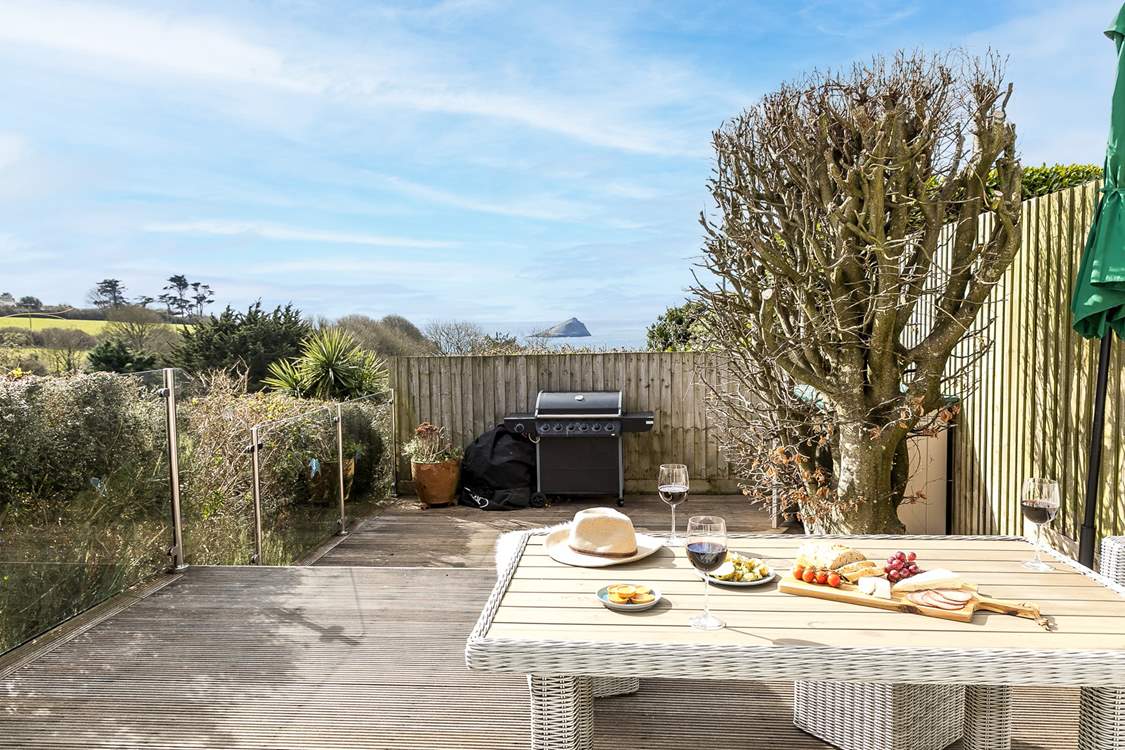 The outdoor space - light the barbecue and enjoy.