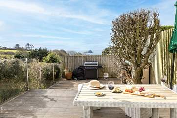 The outdoor space - light the barbecue and enjoy.