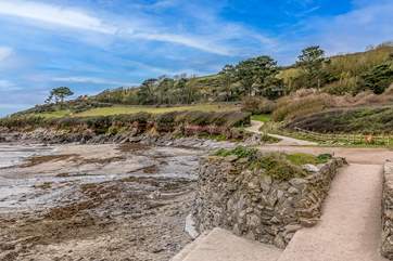 Head along the coast path to Heybrook Bay the scenery is simply fabulous.