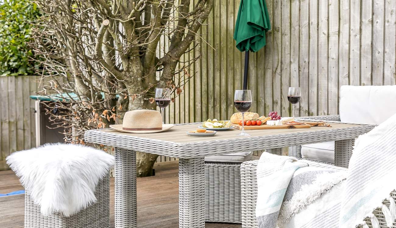 The lovely outside space.