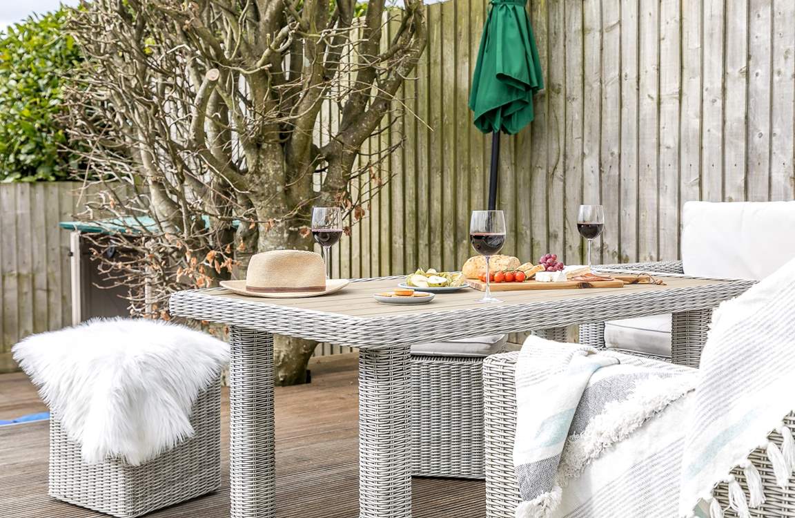 The lovely outside space.