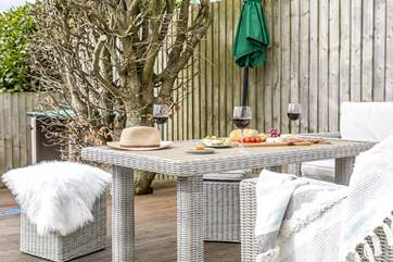 The lovely outside space.