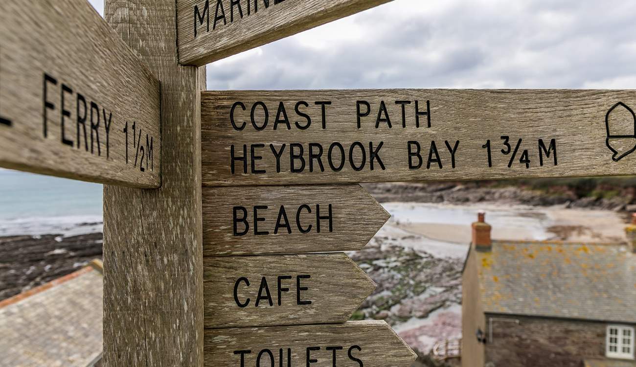 Hours of walking along the coast.